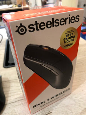 赛睿(SteelSeries)Rival 3 Wireless无线游戏鼠标 无线鼠标 电竞鼠标 蓝牙/无线双模链接 RGB灯光 人体工学
