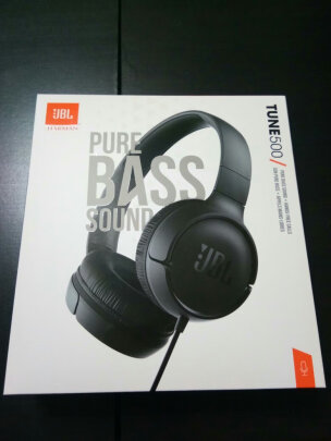 %title插图%num JBL TUNE 500 头戴式有线耳机耳麦 运动耳机+游戏耳机 暗夜黑