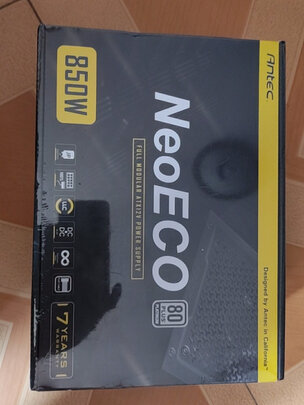 安钛克 Antec NE850白金牌全模组/7年换新/电脑电源 850W(全日系电解电容/80Plus/风扇启停）