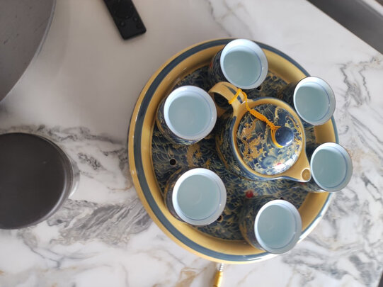 功夫茶具|康乐品蓝金龙茶具套装功夫茶具怎么样上手一周说讲感受