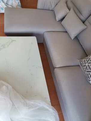 林氏木业布艺沙发极度喜欢感受反馈