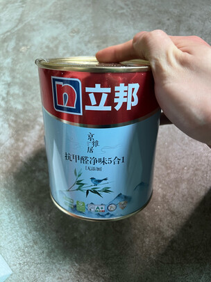 乳胶漆|立邦京雅居抗甲醛净味5合1无添加1L乳胶漆怎么样上手一周说讲感受