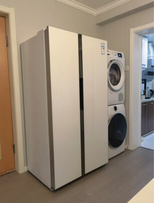 松下（Panasonic）570升大容量冰箱双开门对开门 银离子kang菌装置  玻璃面板NR-EW58G1-XW