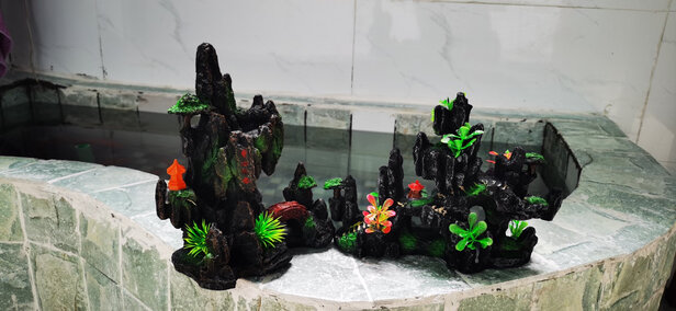 鱼缸装饰假山