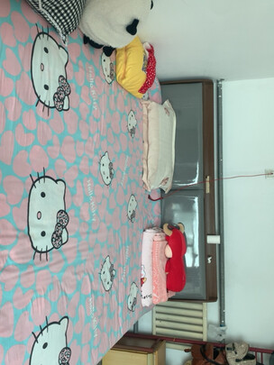 臻享家 床 北欧简约双人储物床高箱床气动收纳床卧室家具 1800*2000【胡桃色】 储物床+床头柜*2+23CM【乳胶弹簧床垫】