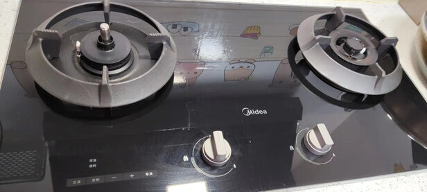 %title插图%num 美的(Midea)燃气灶天然气 双灶具 5.2kW猛火灶 家用防干烧 烟灶联动定时 可调底壳 以旧换新美颐享Q518S-M