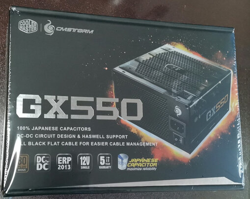 酷冷至尊（CoolerMaster）额定550W GX550游戏台式电源（80PLUS铜牌/SRC+DC2DC架构/全日系电容/五年质保）