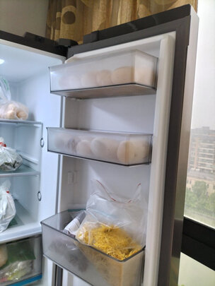 美的(Midea)慧鲜系列449升变频一级能效十字双开门家用冰箱智能家电风冷无霜BCD-449WSPZM(E)