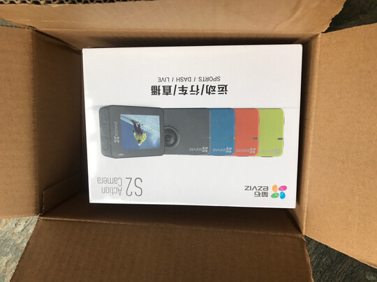 萤石（EZVIZ）S2运动相机 1080P高清 智能运动摄像机 户外航拍潜水防抖相机 （灰色）