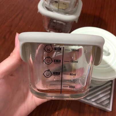儿童玻璃辅食盒