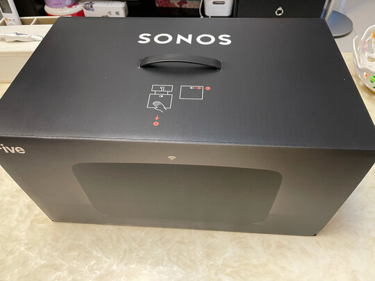 SONOS Five智能音响  WiFi非蓝牙 书架音响  高保真 多房间家庭影院智能音响系统 电视电脑音箱家用  黑色