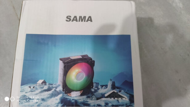 %title插图%num 先马(SAMA)冰雪125 CPU风冷散热器 ARGB主板同步/单片穿Fin工艺/4pin PWM智能风扇/Intel、AMD双平台