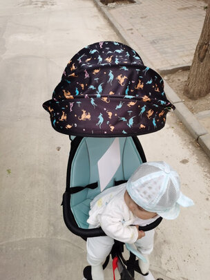 带宝宝出门玩轻便好推,方便折叠,不错不错-巴巴泥婴儿推车遛娃神器溜