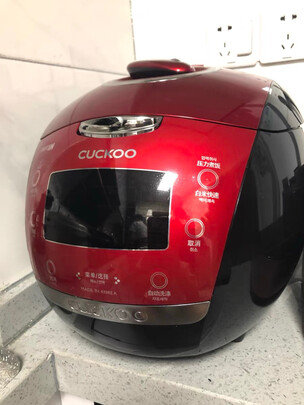 福库CUCKOO 韩国原装进口打铁名匠IH电磁加热 智能真高压力多功能家用电饭煲锅5L 2-10人份 CRP-HU1058SK/H（红黑款）