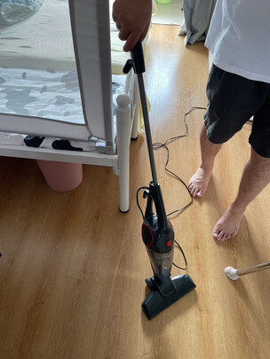 %title插图%num 海尔(Haier)吸尘器家用手持立式推杆吸尘机二合一小型大吸力宠物猫毛地毯迷你吸尘器ZL605C