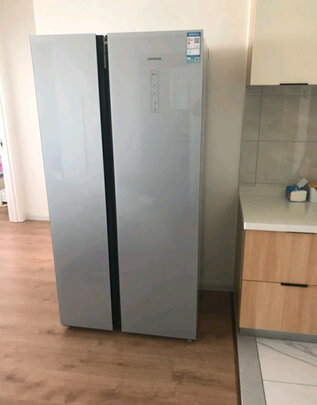 %title插图%num 西门子(SIEMENS) 502升 变频风冷无霜 双开门对开门冰箱 超薄玻璃门 灰色 BCD-502W(KA50SE43TI)