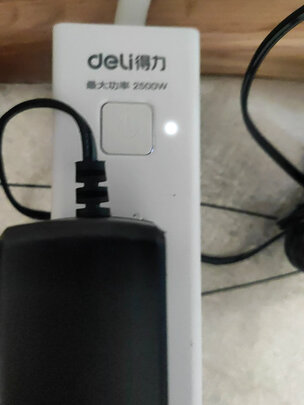 得力（deli）智能USB&Type-C插座 插排/插线板/接线板/排插/拖线板 2USB接口+1Type-C接口+6孔 总控2米 18289