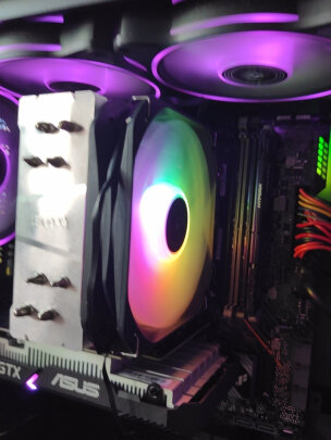 %title插图%num 超频三(PCCOOLER)东海K4000 ARGB CPU风冷散热器(5V主板同步/13CM风扇/四热管纯铜镀镍/支持1200/AM4)
