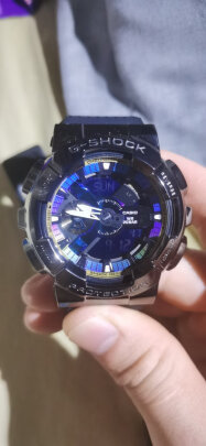 %title插图%num 卡西欧(CASIO)手表 G-SHOCK 【新年礼物】 小钢炮王一博代言款 防磁自动LED照明运动手表 GM-110B-1A
