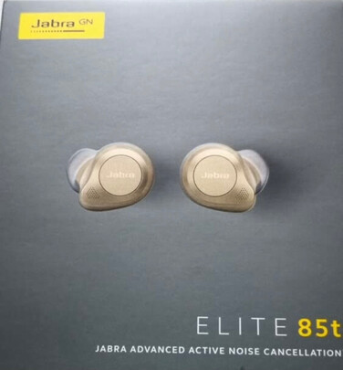 捷波朗JabraElite85t无线蓝牙耳机手机耳机 语音降噪 长续航 音乐运动耳麦苹果华为小米通用耳机 钛黑色