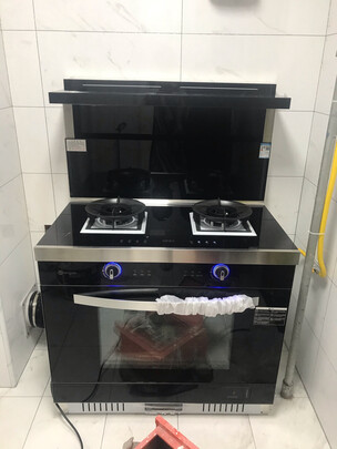 欧恒（OUHENG）E8变频集成灶蒸烤箱一体灶家用自动清洗侧吸下排式一体机 天然气