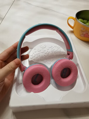 JBL JR310BT头戴式无线蓝牙儿童耳机 在线网课学生学习耳机 隔离噪音 苹果安卓手机通用 蓝色
