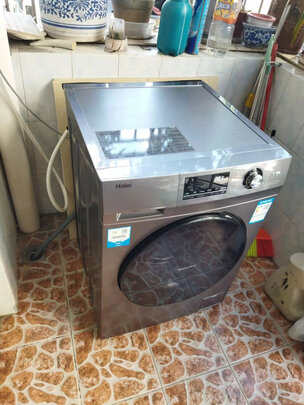 海尔（Haier)滚筒洗衣机全自动BLDC变频电机10KG大容量高温除菌除螨EG100MATE2S