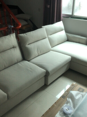 林氏木业布艺沙发极度喜欢感受反馈