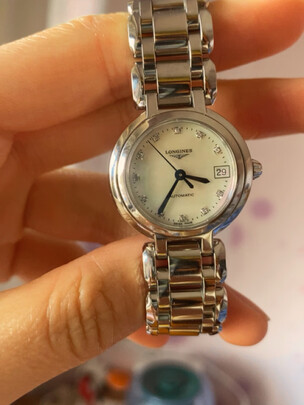 浪琴(Longines)瑞士手表 心月系列 机械钢带女表 L81114876