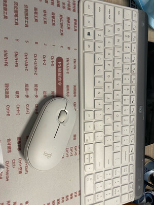 罗技（Logitech）MK470 键鼠套装 无线键鼠套装 超薄 全尺寸 芍药白 带无线2.4G接收器
