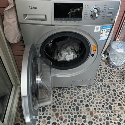 美的（Midea）滚筒洗衣机全自动 10公斤变频洗烘一体 祛味空气洗 巴氏除菌洗 智能烘干 MD100QY1 以旧换新