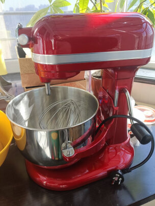 %title插图%num KitchenAid/凯膳怡 厨师机家用升降式6.9升厨师机和面多功能搅拌机5KSM7580XCCA 珠光红美国原装进口