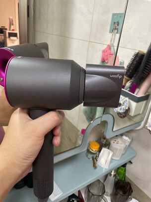 戴森(Dyson) 新一代吹风机 Dyson Supersonic 电吹风 负离子 进口家用 礼物推荐 HD08 紫红色