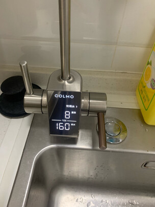 COLMO 家用净水器直饮 I2000净水机 10年长效RO反渗透滤芯 800G大通量 TDS智能数显水龙头CWRC800-B139