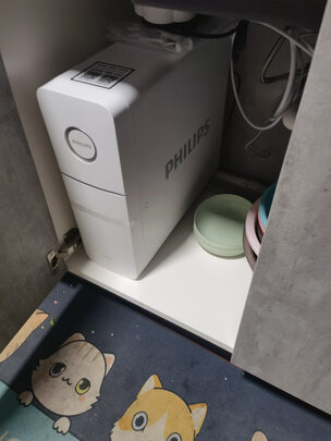 %title插图%num 飞利浦(PHILIPS)引擎800G净水器 家用除菌直饮净水机 5年长效RO反渗透厨下式纯水机 智能双出水 AUT7006