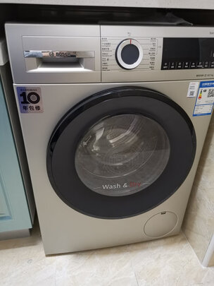 博世 BOSCH 10公斤全自动变频滚筒洗烘一体机 热风除菌 快洗快烘 智能烘 BLDC(金色）WNA254VA9W