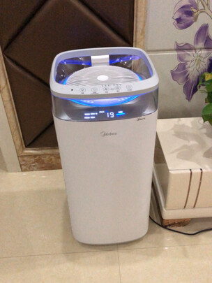 美的（Midea）空气净化器除甲醛除烟味家用除灰尘空气消毒机     新风机去雾霾     智能家电 新房高效除甲醛