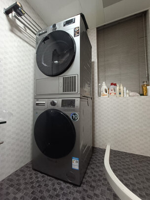 倍科（BEKO）10kg洗衣机+10kg进口烘干机/干衣机 洗烘套装 BU-TWFC10473SI+DPP10525HTSI（附件仅供展示）