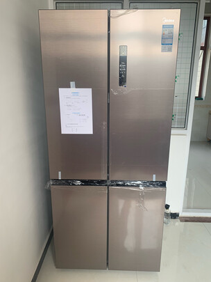 美的(Midea)慧鲜系列495升变频一级能效十字双开门家用冰箱京东小家智能家电风冷无霜BCD-495WSPZM(E)