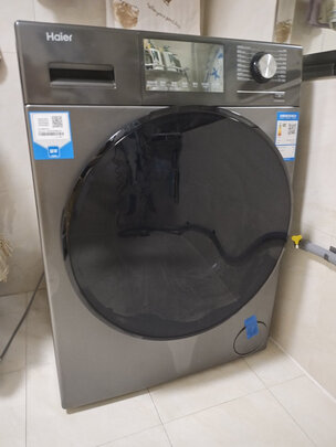 海尔（Haier）滚筒洗衣机全自动 双重除菌 锶泉亲肤洗 高温除螨10KG节能变频 EG100MATE5S