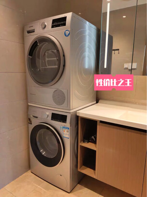 %title插图%num 西门子(SIEMENS)洗烘套装 10kg除菌滚筒洗衣机全自动+9kg进口热泵烘干机 WM12P2602W+WT47W5601W