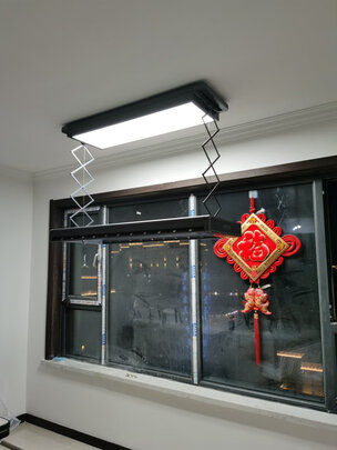 邦先生智能晾衣机电动晾衣架阳台LED全面屏照明杀菌隐形可嵌入式凉衣架全自动升降晾衣杆小户型伸缩晒衣架 M33A【9.5cm超薄机身+全面屏照明+双语音】