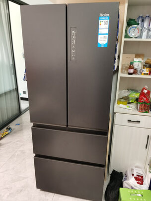 海尔（Haier）408升星蕴系列风冷无霜一级能效多门四门净味冰箱三档变温独立母婴超薄全开抽屉BCD-408WBPBU1