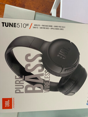 %title插图%num JBL TUNE 510BT头戴式蓝牙无线音乐耳机 运动耳机+游戏耳机 暗夜黑升级款