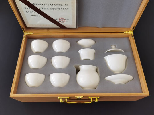 功夫茶具|金镶玉陈文德玉瓷茶具套装功夫茶具好吗？图文评测曝光