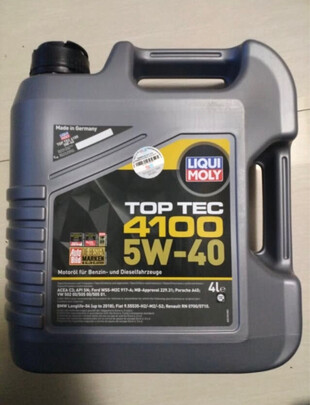 %title插图%num 力魔(LIQUI MOLY)德国原装进口 顶技4100机油 5W-40 SN/CF级 4L 汽车用品