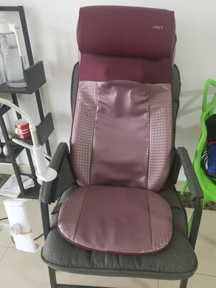 傲胜（OSIM）OS-290升级按摩坐垫 按摩椅靠垫 颈部背部腰部按摩背垫  颈椎按摩器材 送礼礼物 梦幻紫