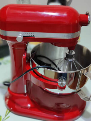 KitchenAid/凯膳怡 厨师机家用6QT升降式多功能全自动揉面和面搅拌机大容量6583 5KSM6583CER-帝王红