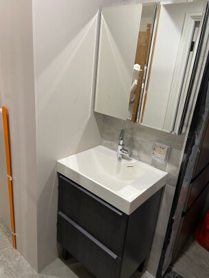 %title插图%num 科勒(KOHLER)玲纳浴室柜浴室家具多功能洗漱台浴室柜组合深橡木纹 1200mm浴室柜