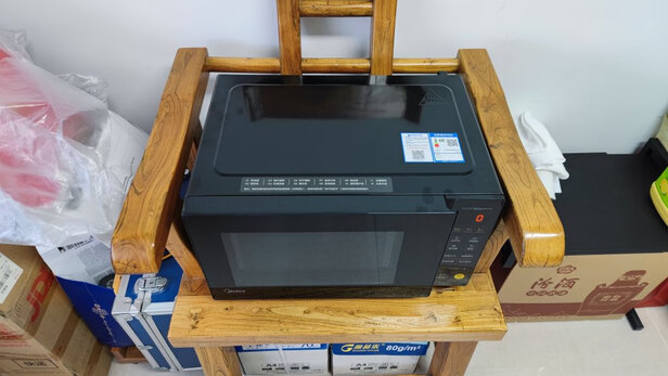 美的（Midea）家用变频微波炉 800W微波速热 智能菜单易操作 微波杀菌电子除味 20L家用容量 微碳系列PM20M2